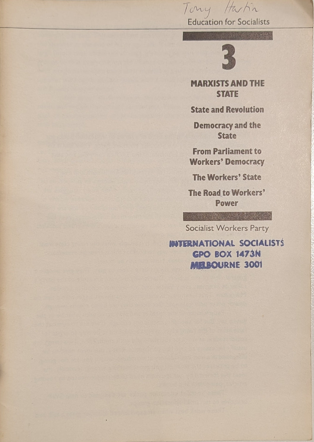 Marxists and the State